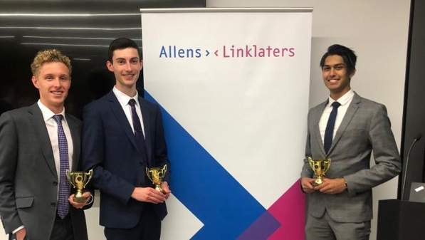Linklaters Intervarsity Moot winners
