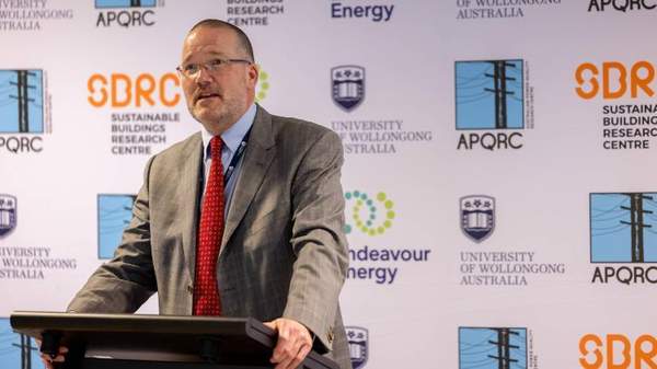 Professor David Currow addresses the APQRC 2023 Research Showcase