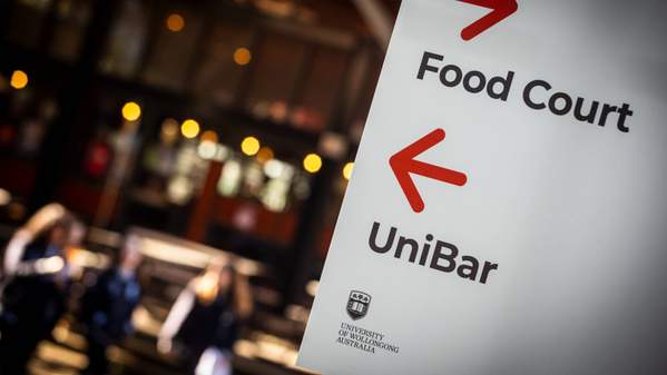 Image of directional sign at UOW Discovery Days