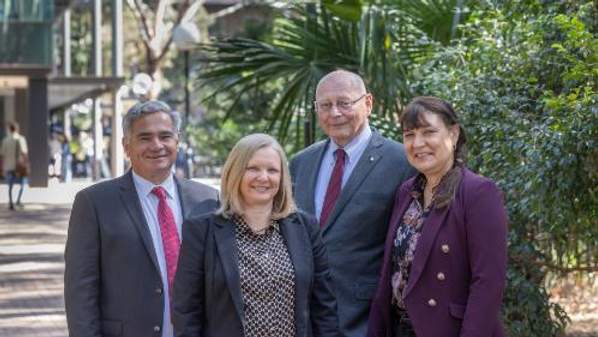 Pharmaceutical company executives and UOW Chemistry researchers