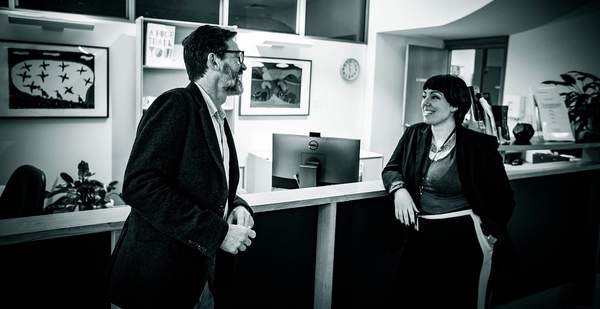 Mark Donovan and Dr Anna Sidis. Photo: Paul Jones