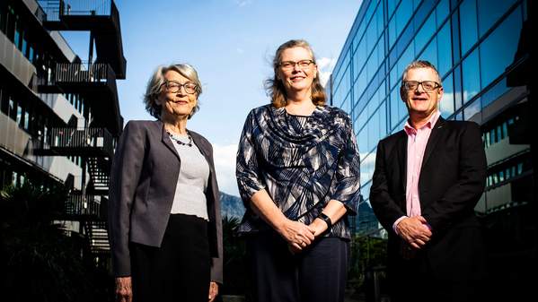 Director Kathy Eagar, Elizabeth Cuthbert and Deputy Director Rob Gordon