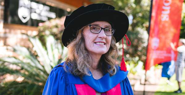 Dr Julie Keys at her graduation. Photo: Alex Pike