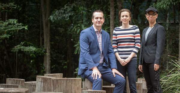 Dr Sasha Nikolic, Associate Professor Montse Ros, and Dr Hironori Onuki. Photo: Paul Jones