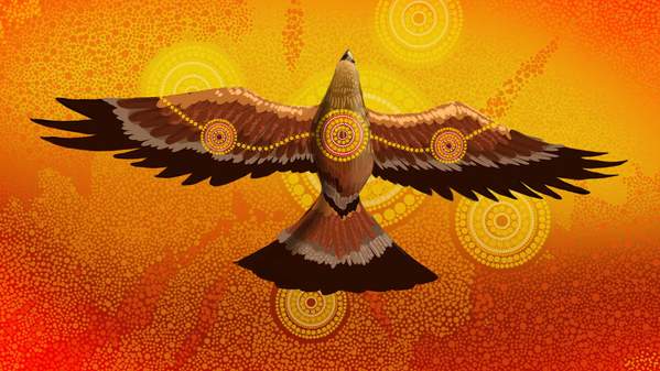 The poster of a hawk to celebrate togetherness