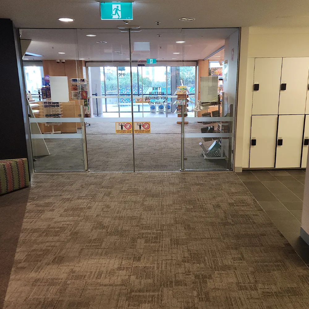 These are the exit doors, which go back to the lobby. See you next time