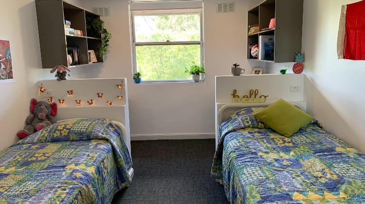 Two single beds in one room