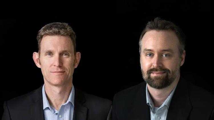 Glenn Farrant and Jahmai Lay both wearing black work blazers in their headshots