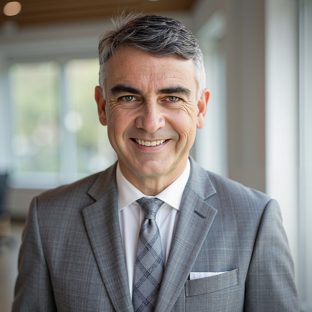 Portrait of Mark Swinerton in business attire.