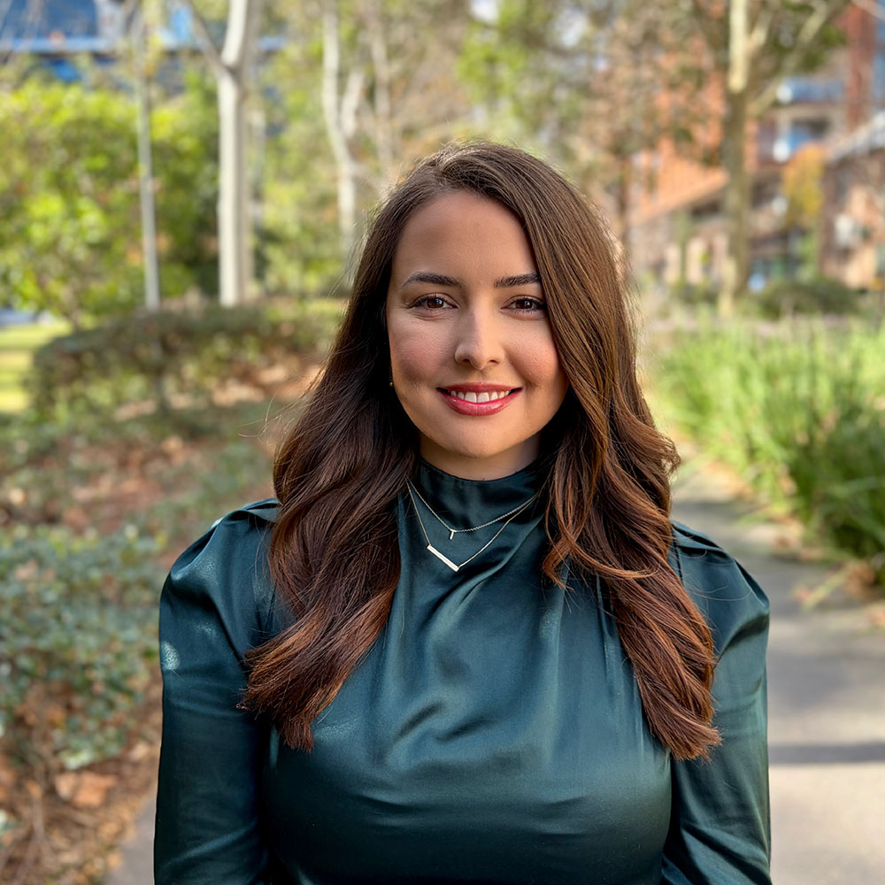 Portrait of Taylah Spirovski outdoors.