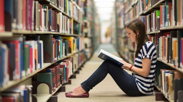 Reading in library