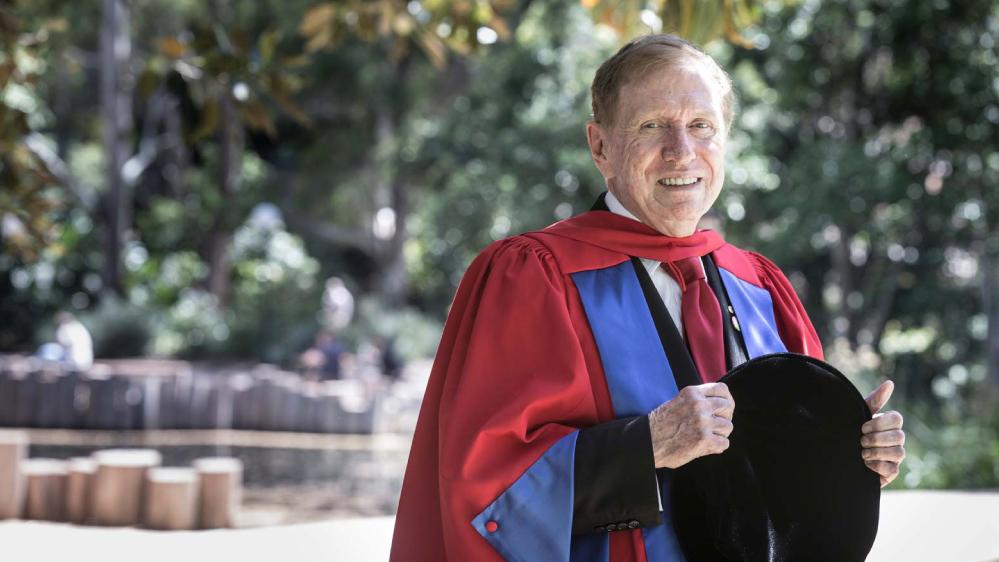 Michael Kirby receiving an Honorary Doctorate