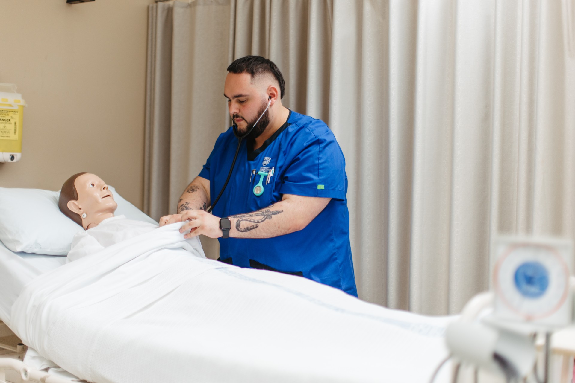 Male nursing student