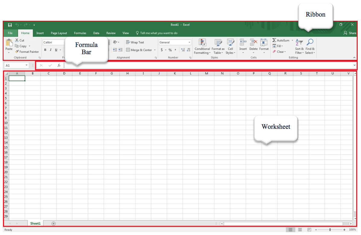 Excel interface