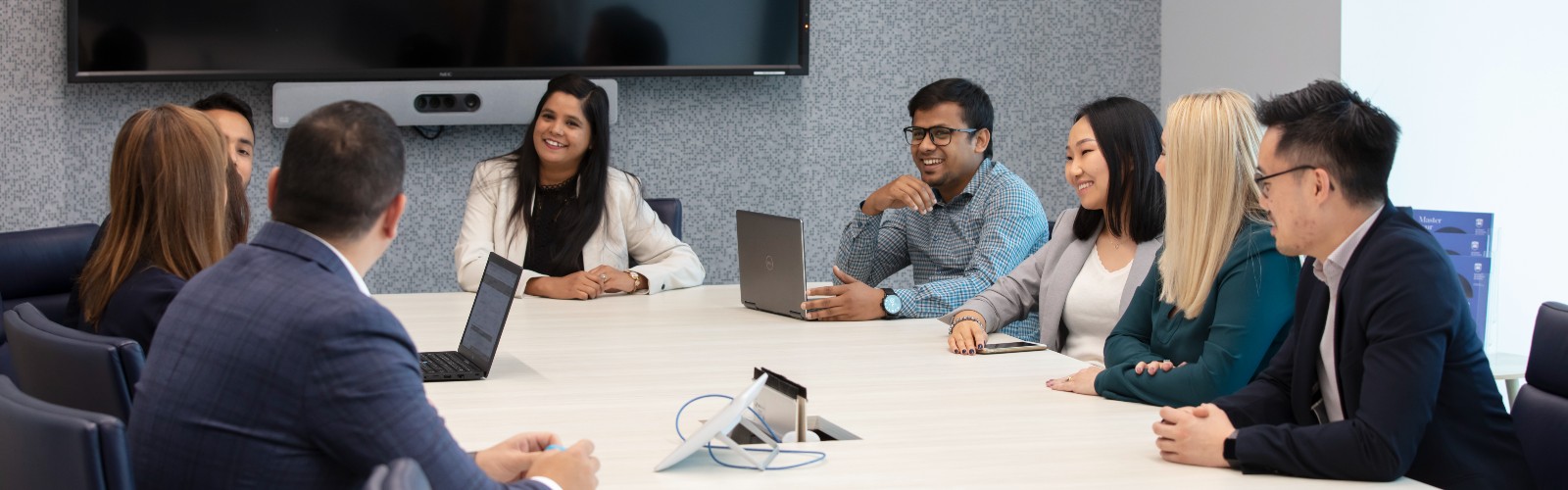 Diverse people in boardroom