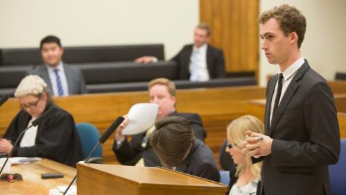 Bachelor of Laws, graduate entry, students participating in a moot court