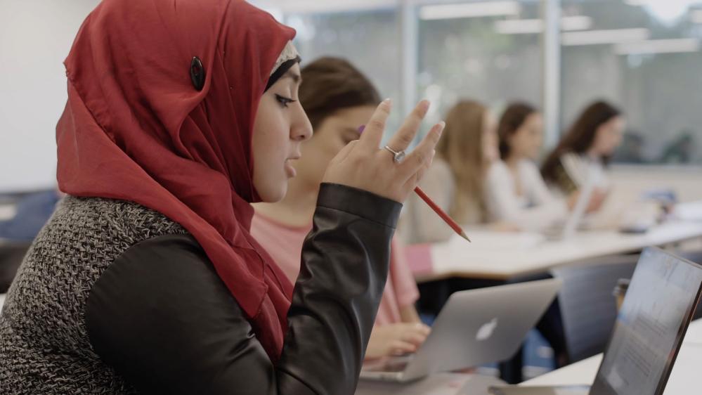 Law student in class SWS campus 