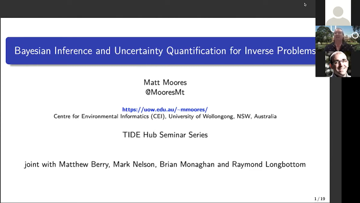 Bayesian Inference and Uncertainty Quantification for Inverse Problems  presented by Matt Moores