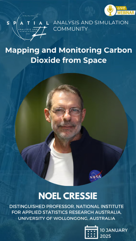 Mapping and Monitoring Carbon Dioxide from Space - Webinar by Distinguished Professor Noel Cressie
