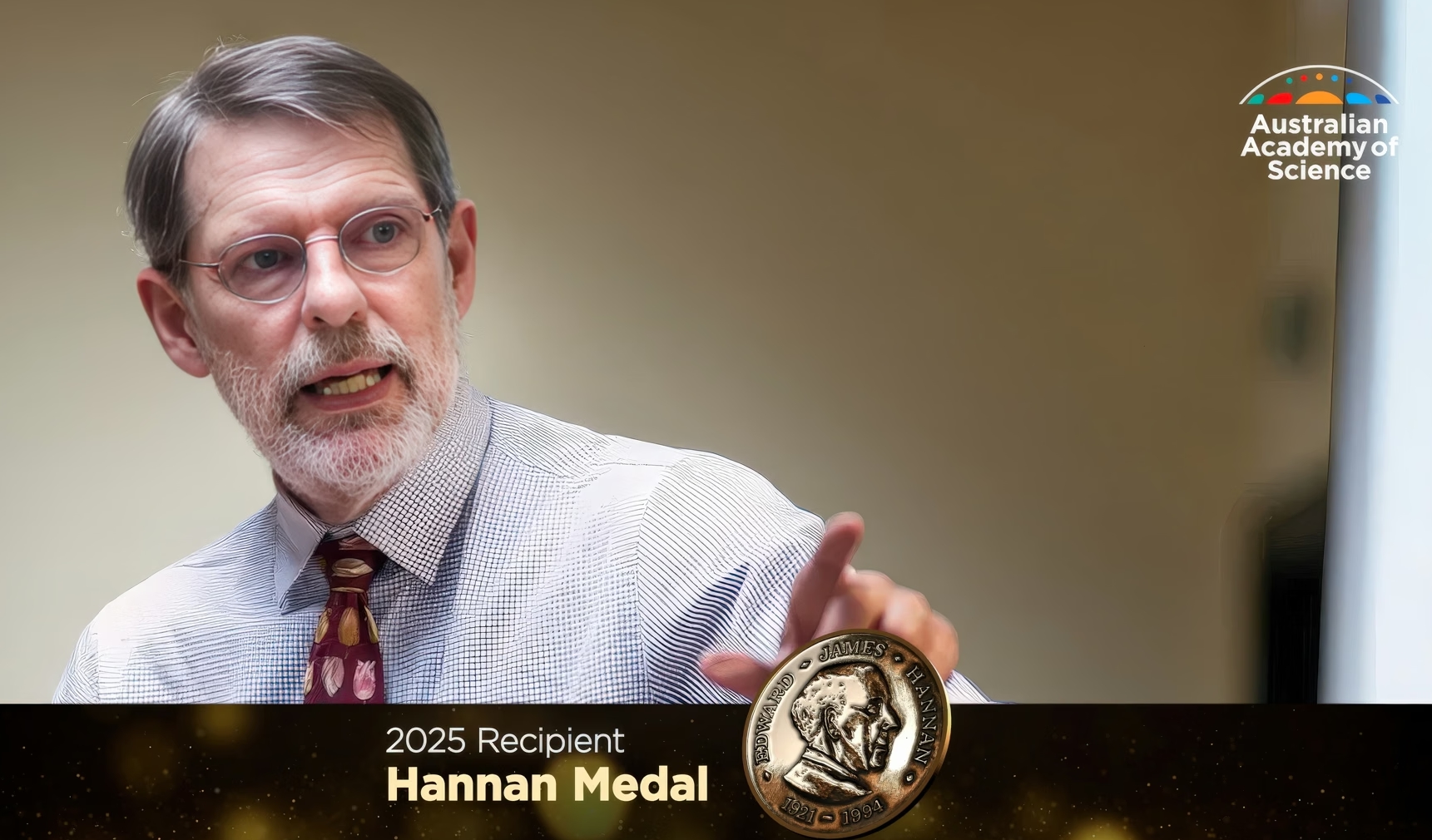 Noel Cressie awarded the Hannan Medal by Australian Academy of Science