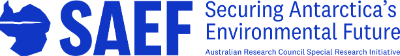 Securing Antarctica’s Environmental Future Logo in Blue