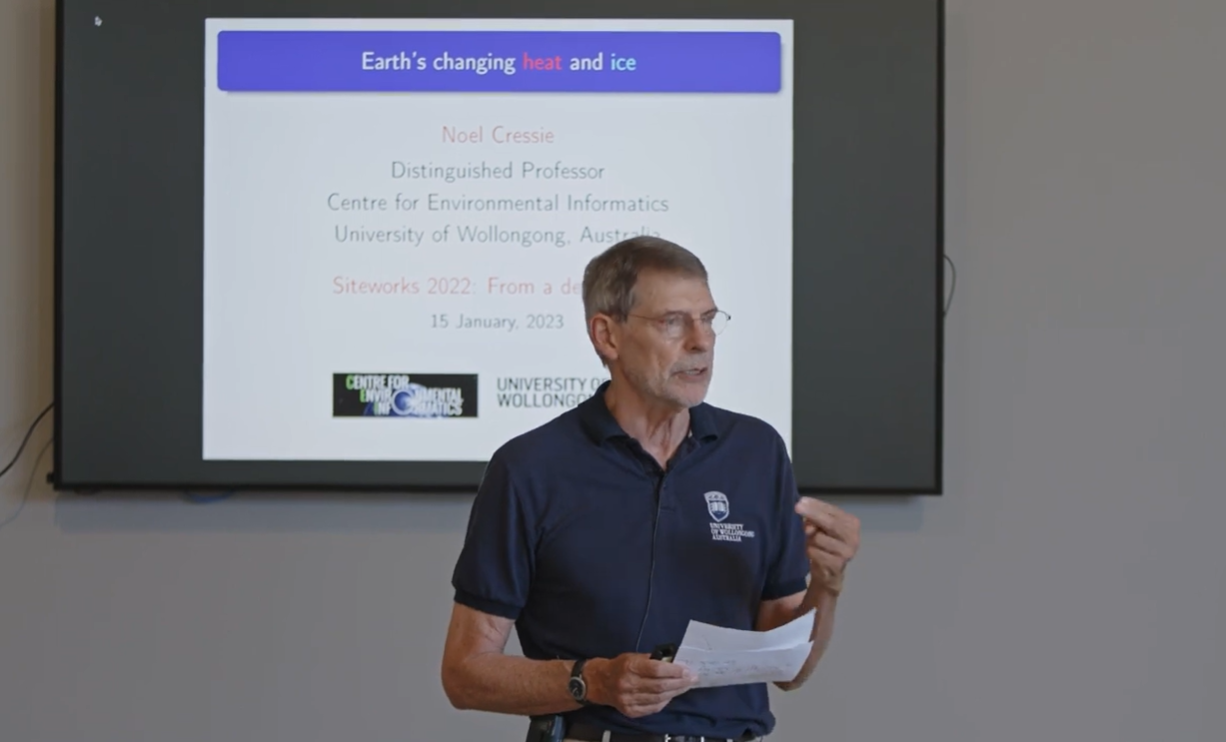 Siteworks Capsule Talks given by Distinguished Professor Noel Cressie