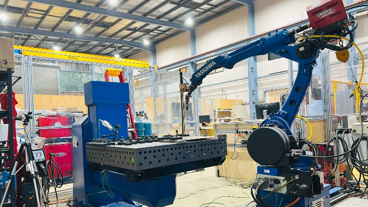 2.1.6 Robotic gas metal arc welding equipment set up