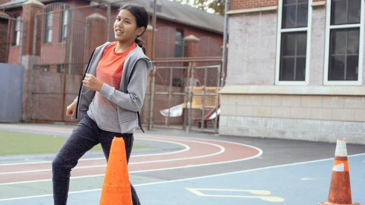 Girl running