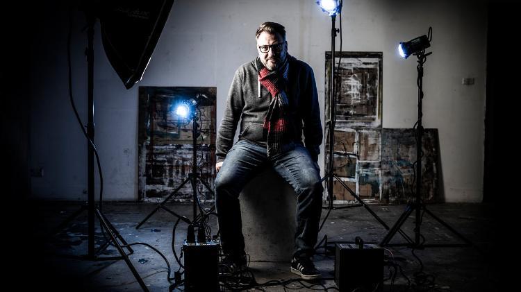 Steinar Ellingsen sitting in a production room