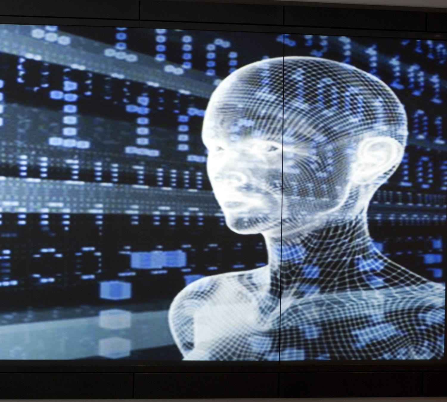 screen with an ai bot