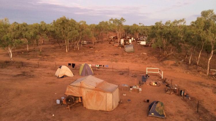 View of campsite at Ngukurr