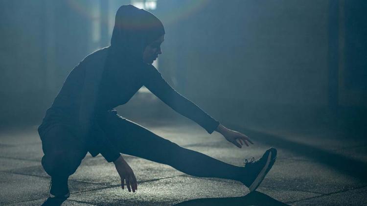 Woman exercising