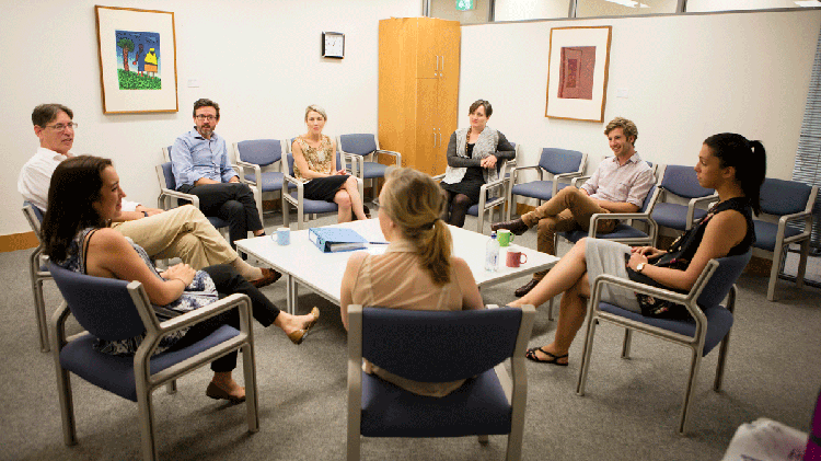 Group patient session at Northfields Clinic