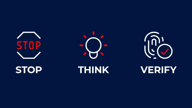 Stop, think, verify