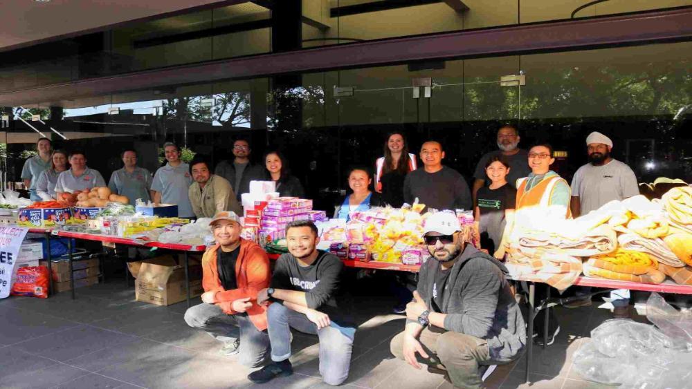 Food donation - Image courtesy of the International Christian Church
