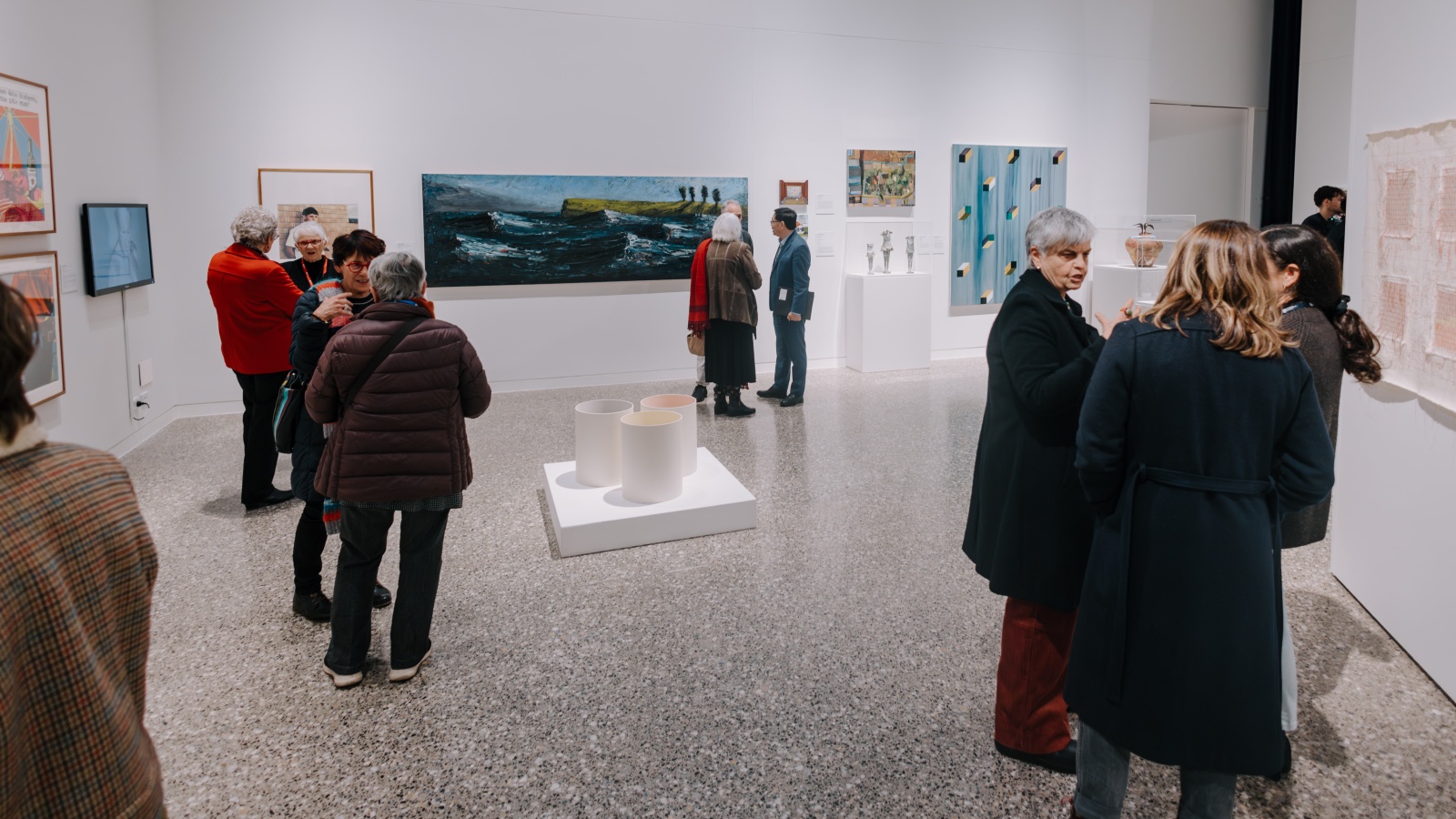 landscape view of the 50 Artists launch