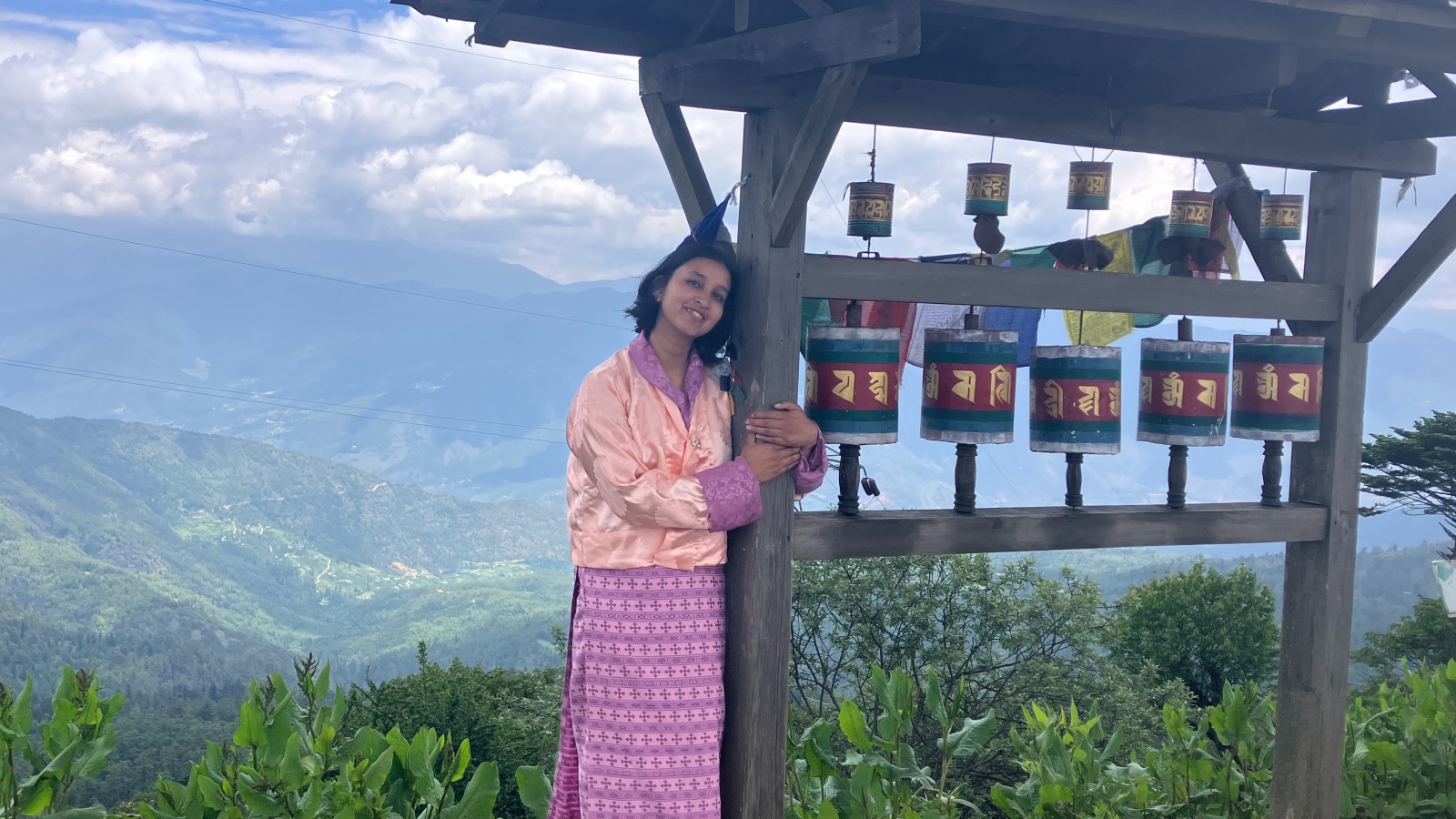 Bharathi on her study abroad trip