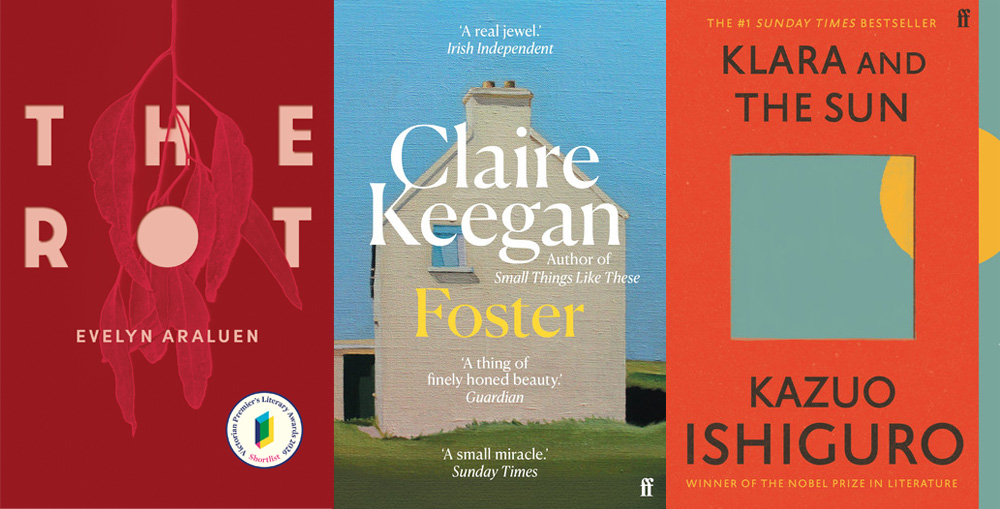 A collage of the cover art of three books scheduled for the ABC/UOW book club in 2026.