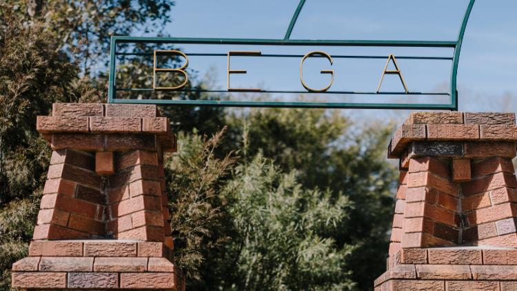 Bega Valley gate with Bega sign