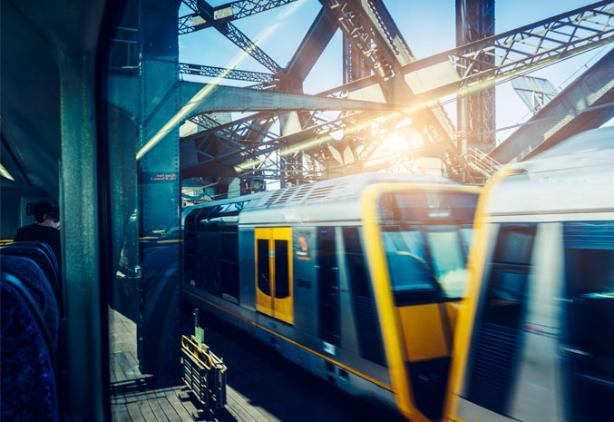 Sydney train abstract image