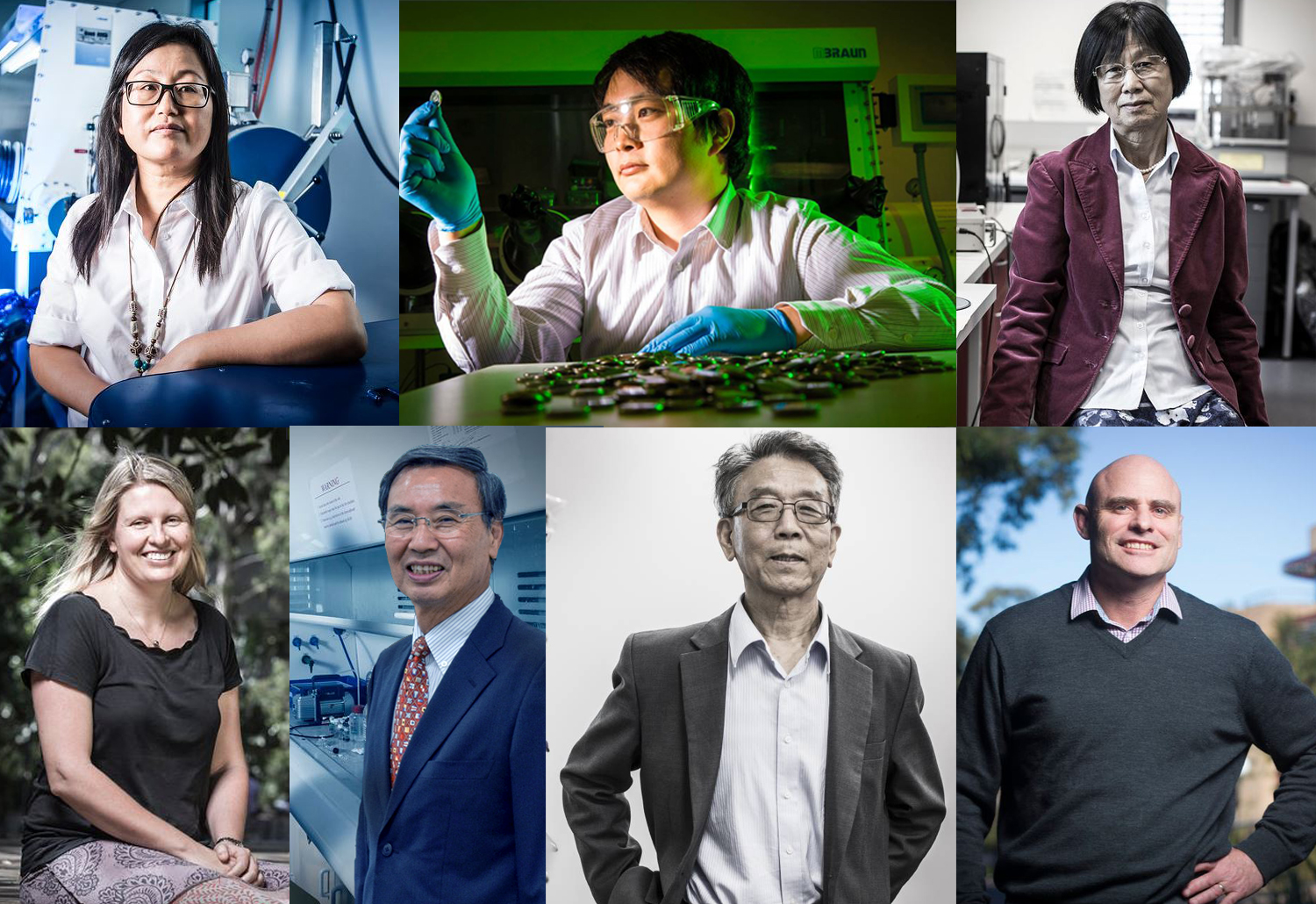 collage of seven ISI highly cited researchers 2019