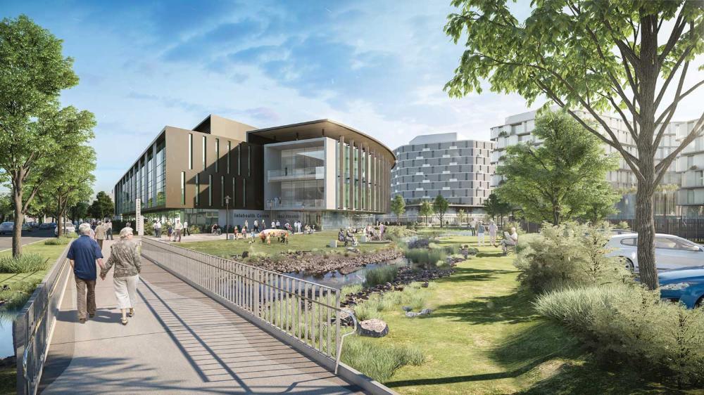 Health and Wellbeing precinct artist's impression