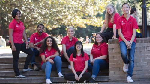 Students from the UOWx Team smiling