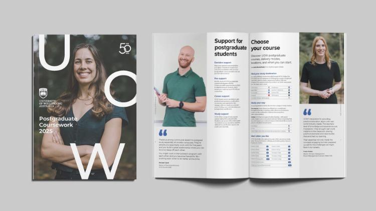 UOW course guide for postgraduate degrees