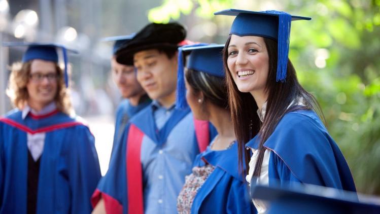 Group of graduates smiling