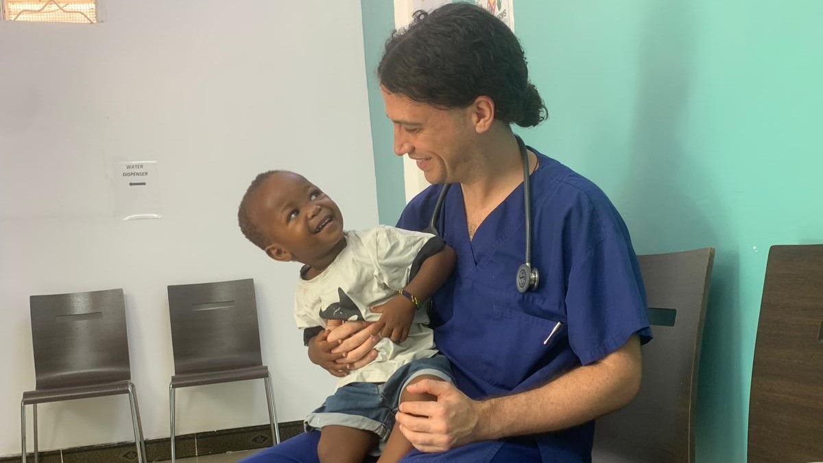 Asher Taccori during final placement in Africa