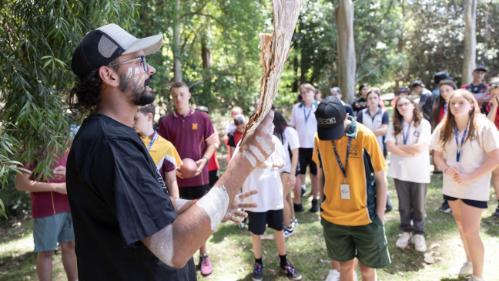 Students participating in cultural activities