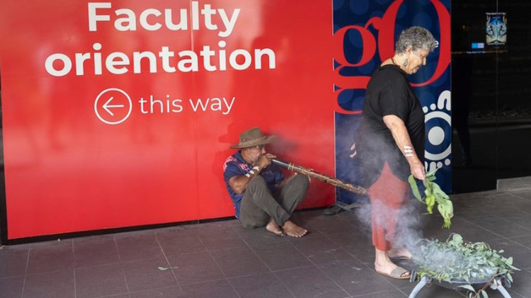 Aunty Joyce and Uncle Peter - smoking ceremony