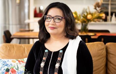 Mehreen Faruqi sitting in office