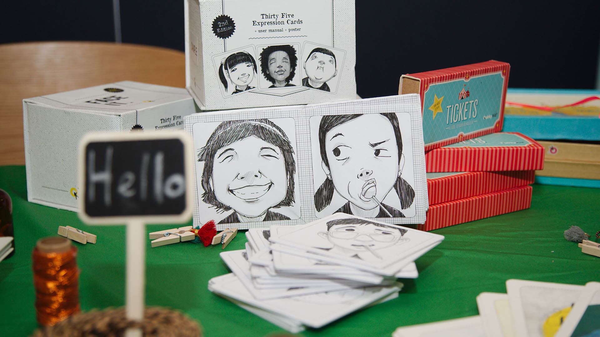 Cards and other pieces from Quirky Kids